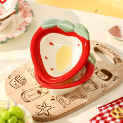 Strawberry Pattern Porcelain Bowl
